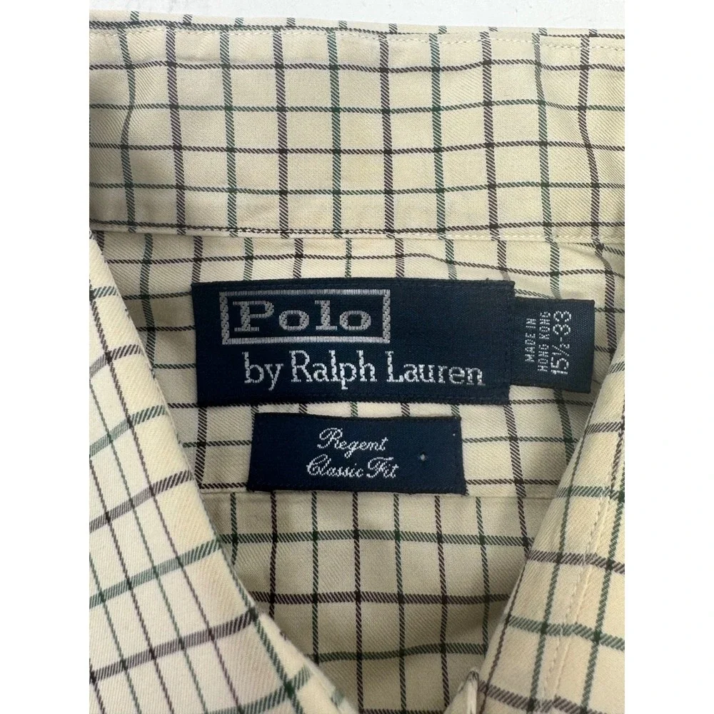 Polo Ralph‎ Lauren Regent Classic Fit Check Plaid Button Down Dress Shirt